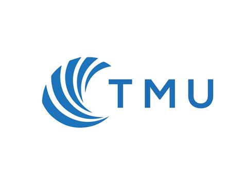 tmu letra logo diseño en blanco antecedentes. tmu creativo circulo letra logo concepto. tmu ...