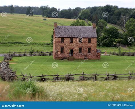 Civil war era stone house stock photo. Image of home - 120299430