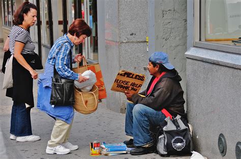 People Helping Others In Need