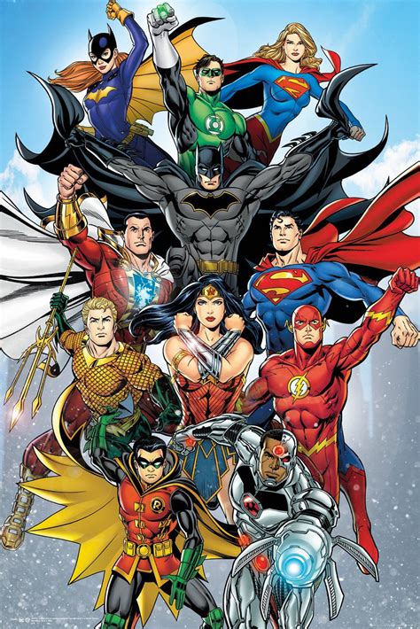 DC Comics Poster Rebirth Vertical | Dc comics poster, Dc comics art, Dc ...