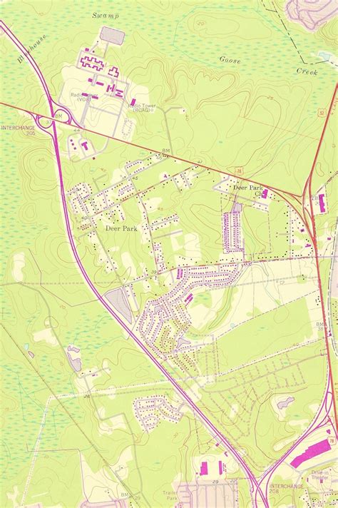 Charleston Air Force Base Map of Goose Creek South Carolina | Etsy