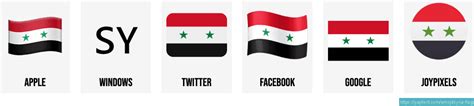 🇸🇾 Drapeau de la Syrie emoji