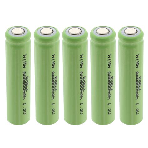 5-PACK 1.2V AAA Size Rechargeable Flat Top Batteries For Remotes, Toys ...