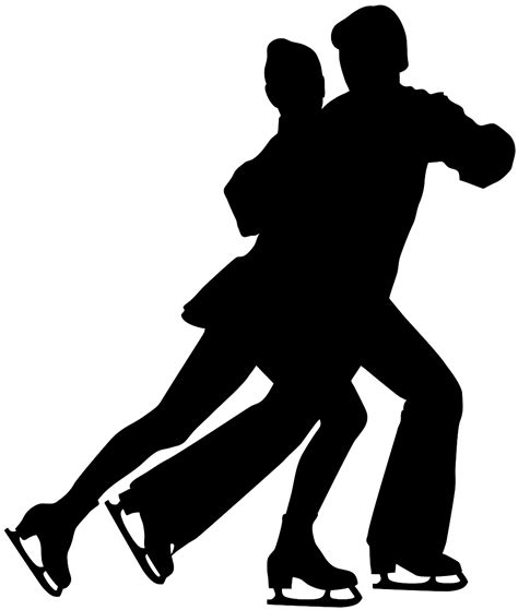 Ice Skating Silhouette | Free vector silhouettes