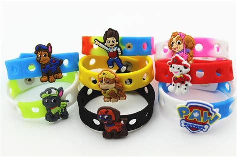 16pcs (Puppy Power) Paw Patrol Shoe Charms & Wristband Bracelet Kids Party Gifts | Paw patrol ...