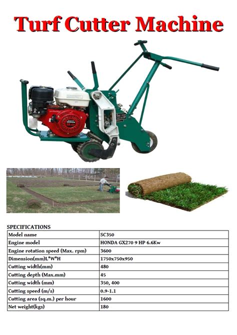 TURF CUTTER MACHINE