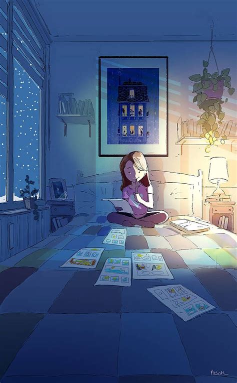 The comic book artist by PascalCampion, anime girl reading book HD phone wallpaper | Pxfuel