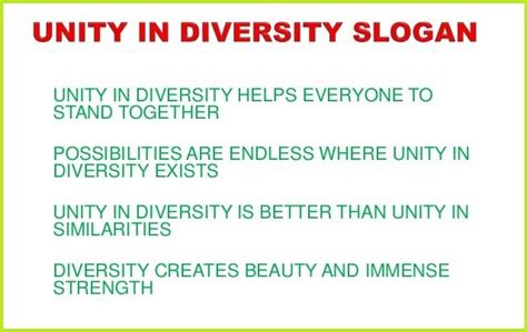 FAMOUS SLOGANS ON UNITY IN DIVERSITY - Tech Inspiring Stories | Slogan on unity, Unity in ...