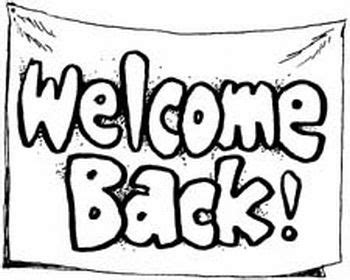 welcome back to school clipart black and white - Clip Art Library