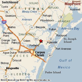 Gregory, Texas Area Map & More