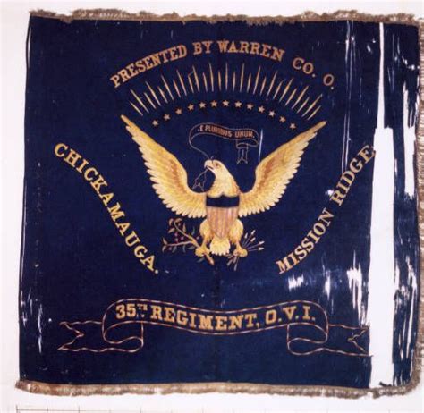 Regimental Colors of the 35th O.V.I. :: Ohio History Connection Selections | Civil war flags ...