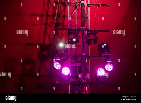 Lights on the stage in circus Stock Photo - Alamy