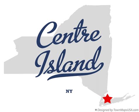 Map of Centre Island, NY, New York