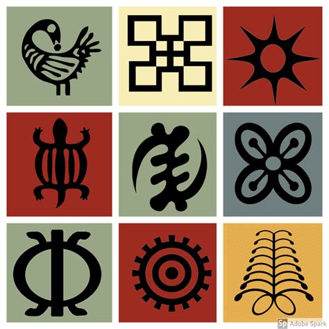 Adinkra Symbols: 122 African Symbols and Meaning | African symbols, Adinkra symbols, Symbols and ...