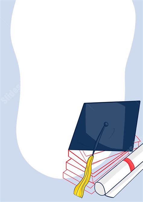 Graduation Cap Congratulations Card Template Page Border Background ...