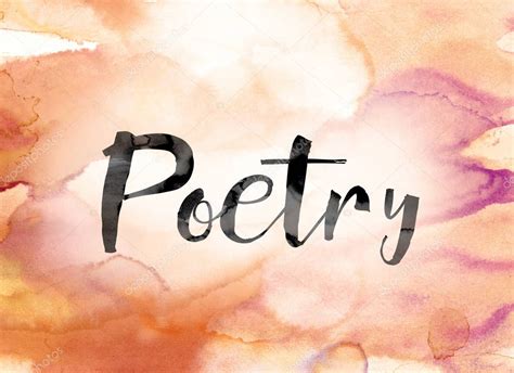 Background: poems | Poetry Colorful Watercolor and Ink Word Art — Stock Photo © enterlinedesign ...