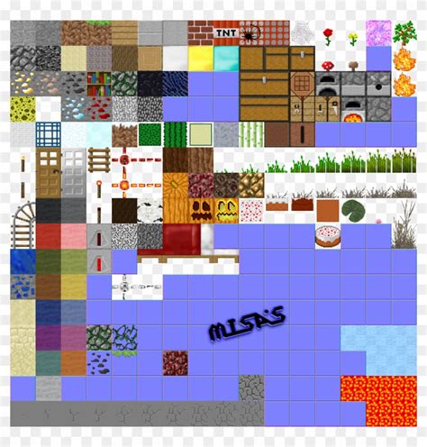 Show You The Terrain - Minecraft Block Sprite Sheet Clipart (#3898189) - PikPng