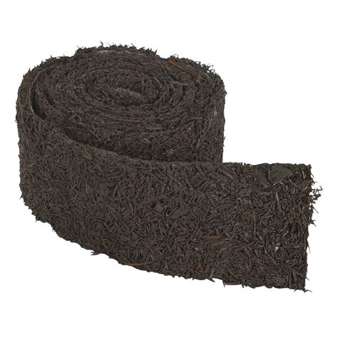 Perm-A-Mulch Rubber Mulch 8-ft Brown Landscape Edging Roll Mulch ...