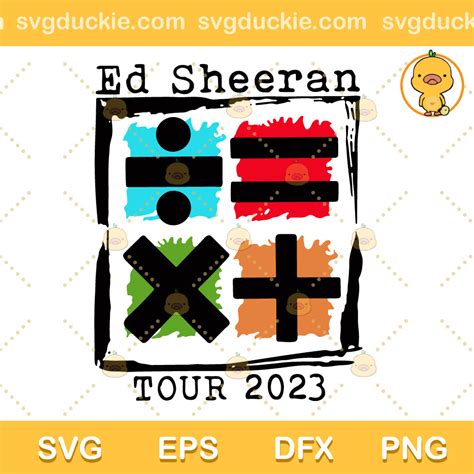 Ed Sheeran Music Tour 2023 SVG, Ed Sheeran Mathematics