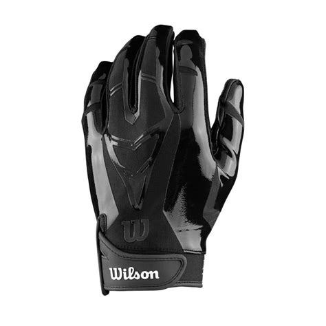 Wilson MVP Receiver's Football Gloves Adult Large, Black - Walmart.com ...