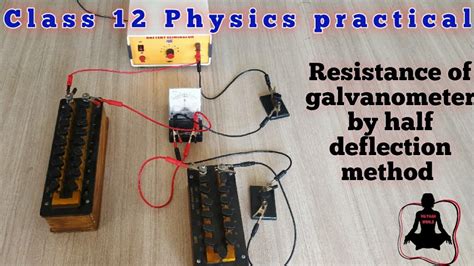 To determine resistance of galvanometer by half deflection method ...