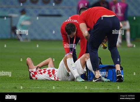 Andrej KRAMARIC (CRO) injured, injury. Third place match, match for 3rd ...