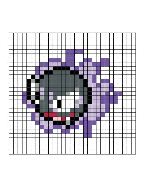 Pokemon gastly pixel art – Artofit