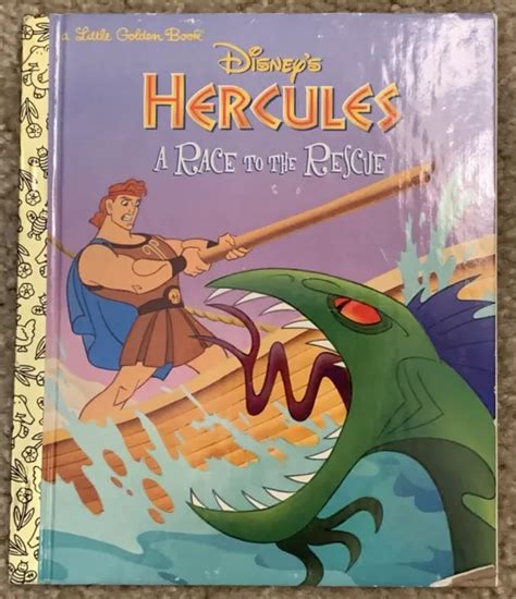 VINTAGE 1997 DISNEY Hercules Golden Books My Favorite Sound Story Book ...