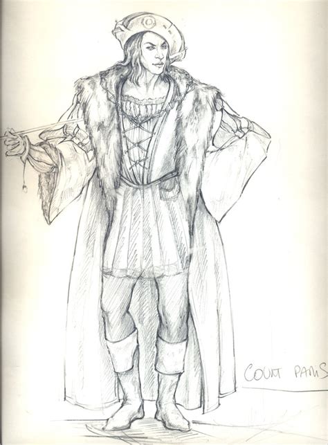 Romeo & Juliet Costume Sketches by Carlo Piggioli