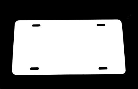 Blank State License Plates