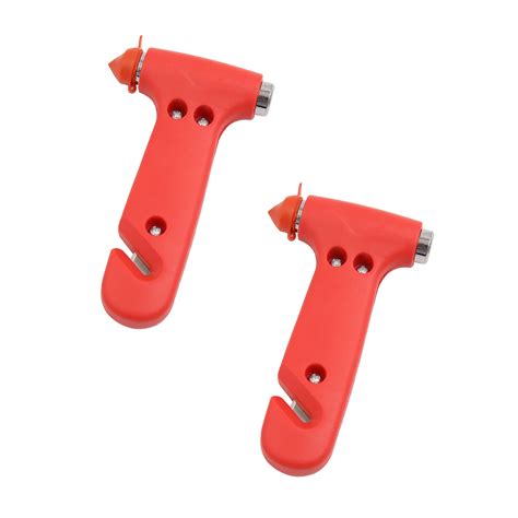 2pcs Red Emergency Glass Window Breaking Hammer Breaker Escape Tool for Car - Walmart.com