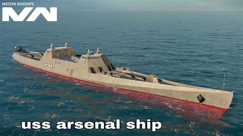 Modern Warships: USS ARSENAL SHIP in action. - YouTube