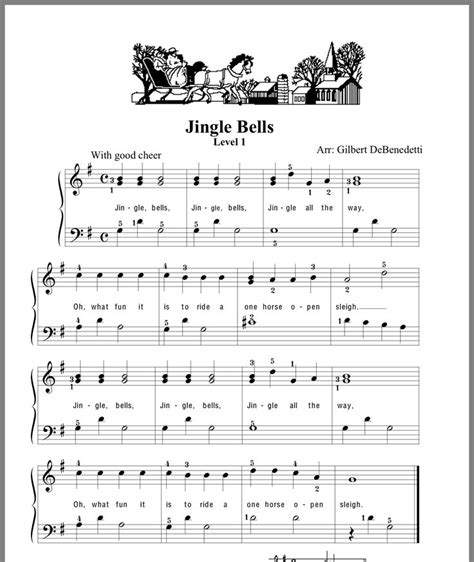 Jingle bells | Piano lessons, Lesson, Sheet music