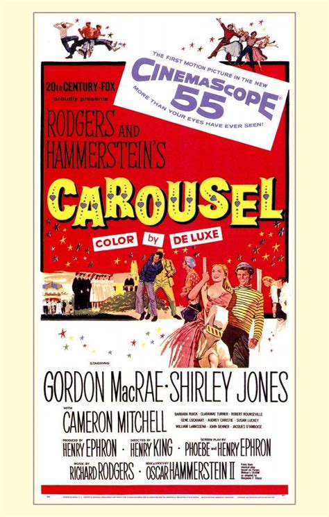 Carousel (1956) | Movie posters, Old movie posters, Original movie posters