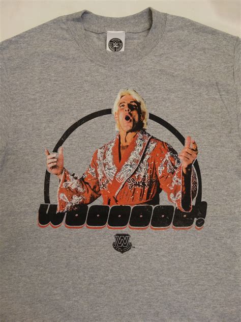 Ric Flair Wearing Robe Woooo Wrestling Officially Licensed WWE T-Shirt | eBay