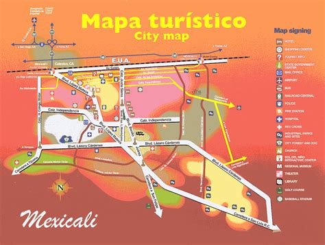 Mapa de Mexicali