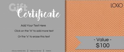 FREE Business Gift Certificate Template | Customize Online