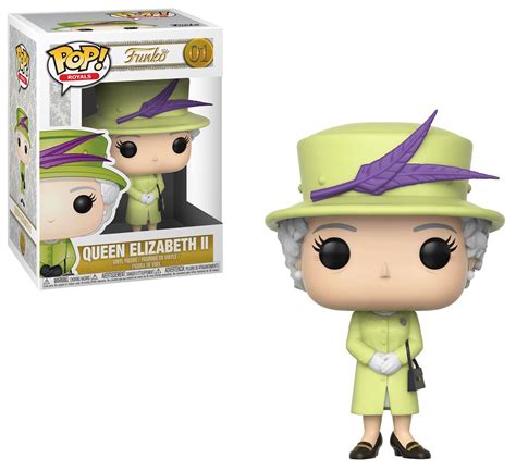 Funko Royals Pop Royals Queen Elizabeth II Vinyl Figure Green Outfit - ToyWiz