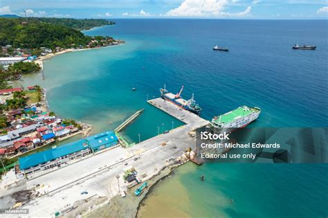 Jagna Bohol Philippines Aerial Of The Port Of Jagna Expansion Works Visible In Photo Stock Photo ...