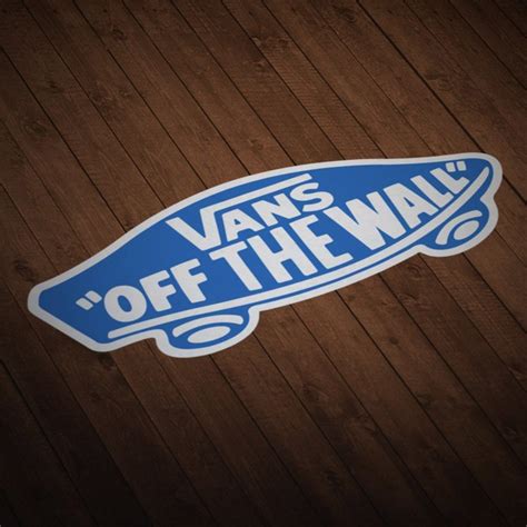 Sticker Vans off the wall blue | MuralDecal.com