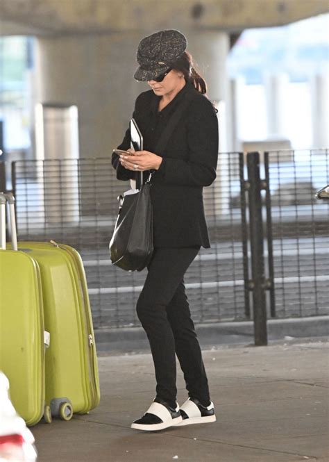 CATHERINE ZETA JONES Arrives at JFK Airport in New York 10/11/2023 ...