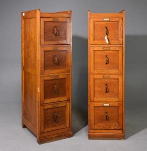 2 Danish Wood 4 Drawer File Cabinets / "chests"