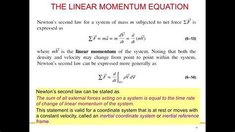 Linear Momentum Formula