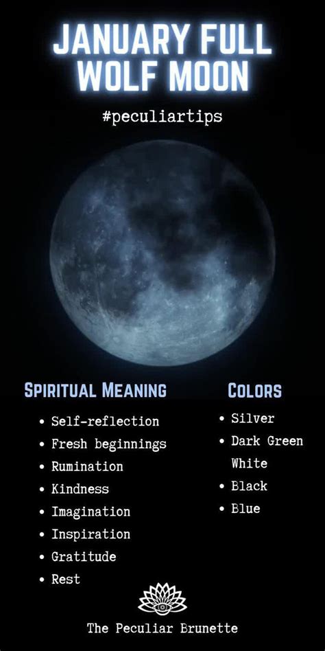 January Full Wolf Moon Spiritual Meaning, Correspondences, and Ritual ...