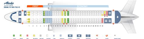 Alaska Airlines Boeing 737 Seating Chart