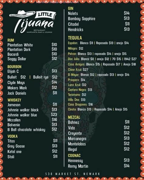 Online Menu of Little Tijuana Restaurant, Newark, New Jersey, 07105 - Zmenu