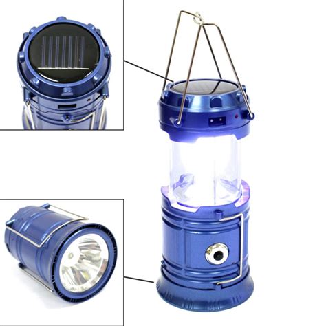 Camping LED Solar Lantern Flash Light & Rechargeable Battery Power Bank Outdoor – EconoSuperStore