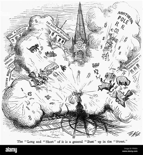 BANK PANIC, 1873. /n"The 'Long' and 'Short' of it is a General 'Bust ...