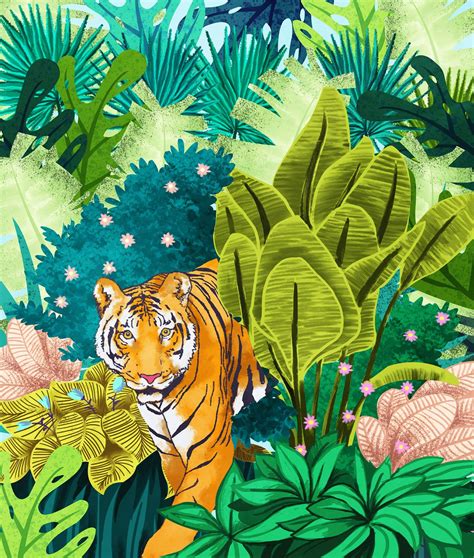 "Jungle Tiger" | Tiger art, Jungle art, Watercolor paintings nature