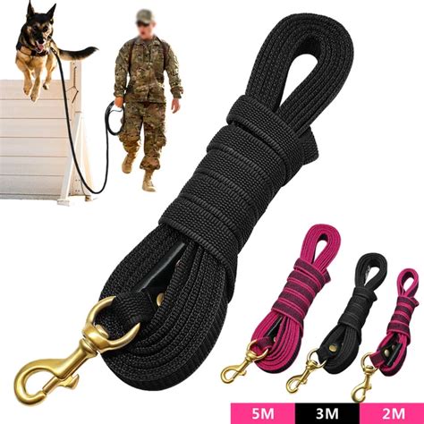 Long Dog Leash Nylon Non slip Dog Tracking Lead Leash For Medium Large ...